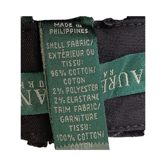 Vintage Ralph Lauren Lauren Jeans Co. Pinstripe Velvet Pants Black 12  Cropped - Picture 11 of 11